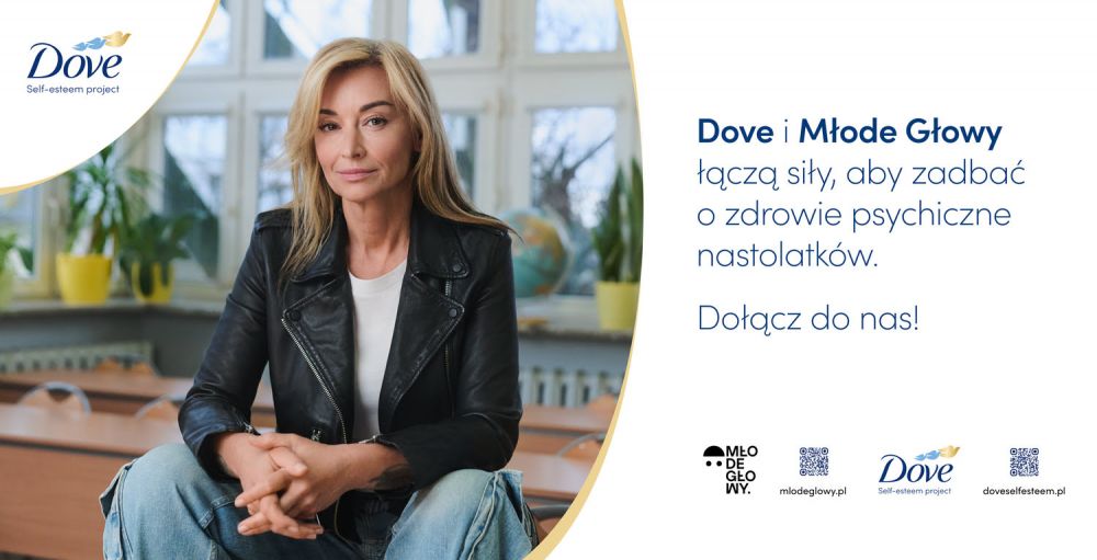  Dove i MŁODE GŁOWY łączą siły, aby zadbać o zdrowie psychiczne nastolatków w Polsce