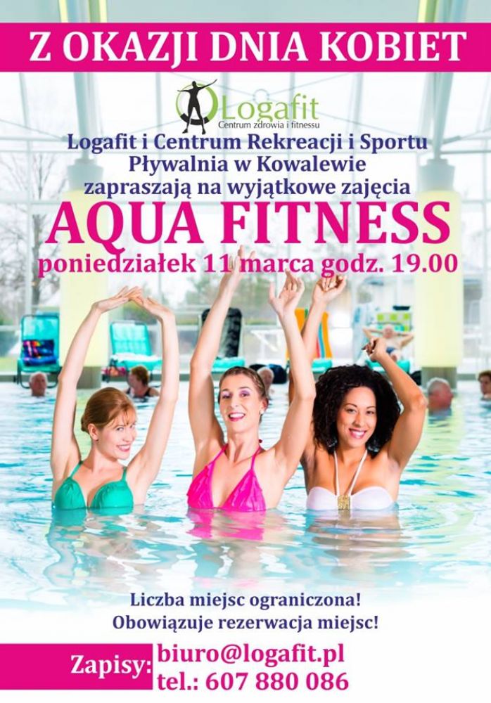 Bezpłatne zajęcia Aqua Fitness na Dzień Kobiet!