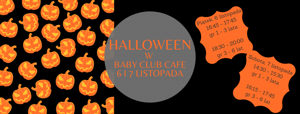 Halloween w Baby Club Cafe dla najmłodszych