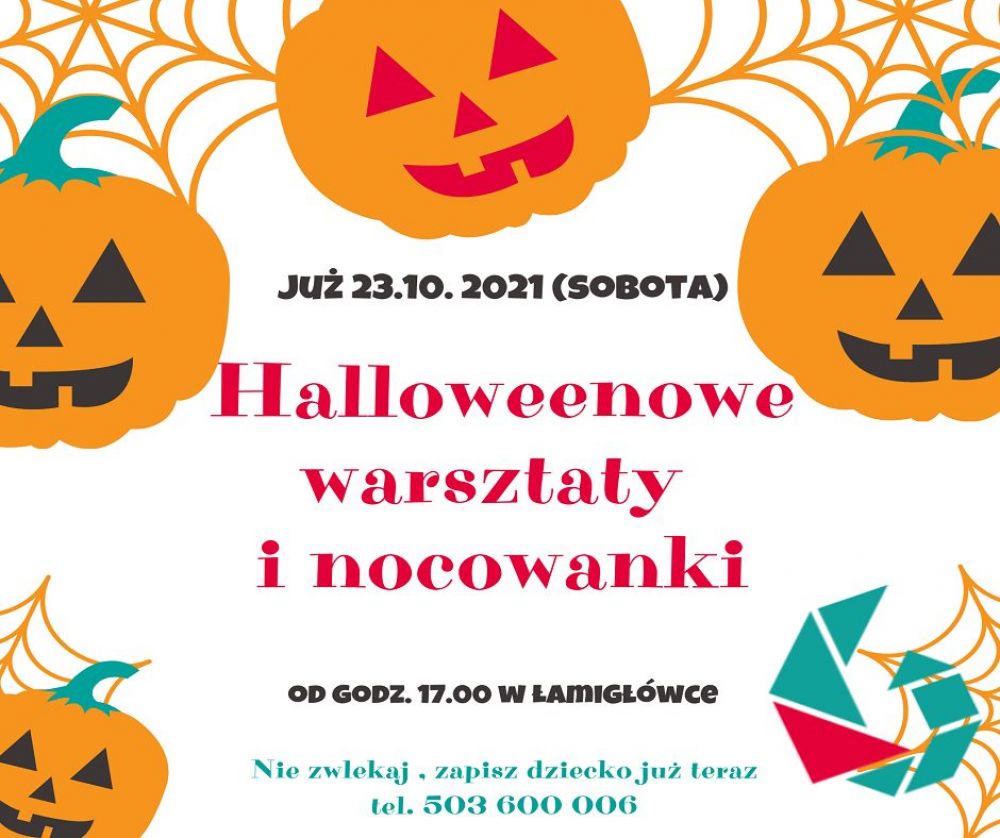 Halloweenowe warsztaty i nocowanki w ŁamiGłówce