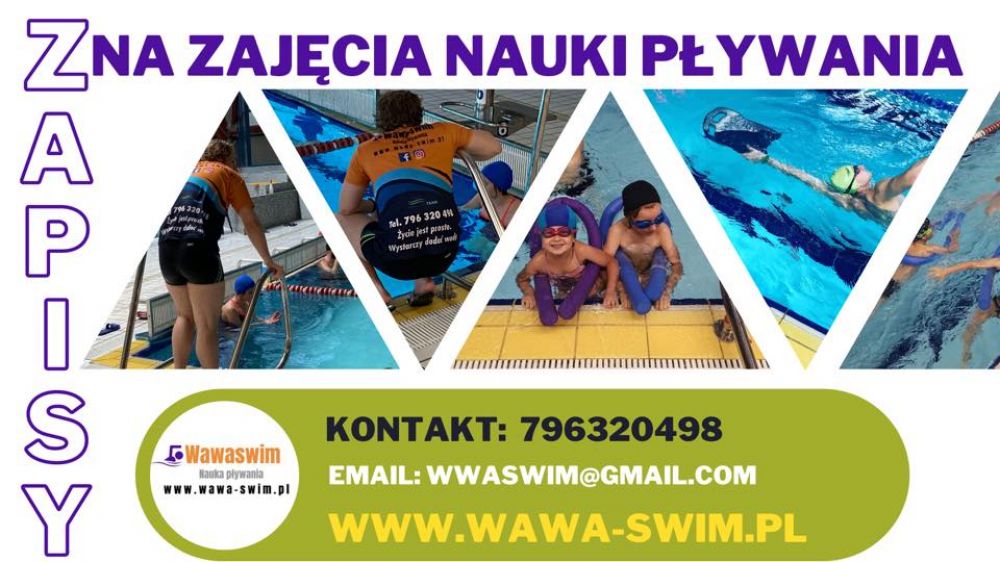 Kurs nauki pływania z Wawaswim dla dzieci i dorosłych.