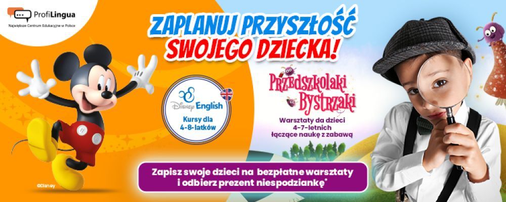 Kursy dla dzieci ProfiLingua- Przedszkolaki Bystrzaki