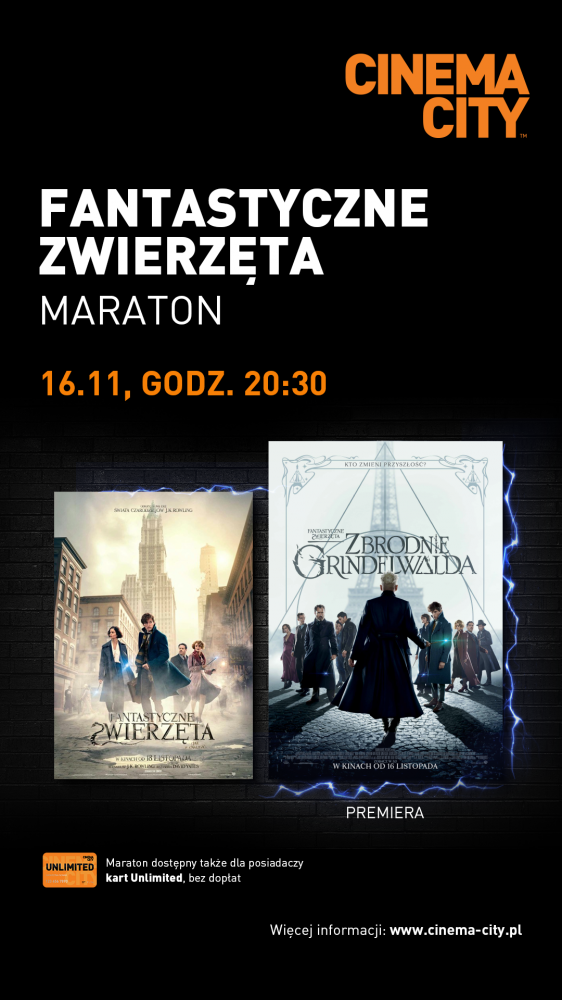 Maraton „Fantastycznych Zwierząt” w Cinema City!