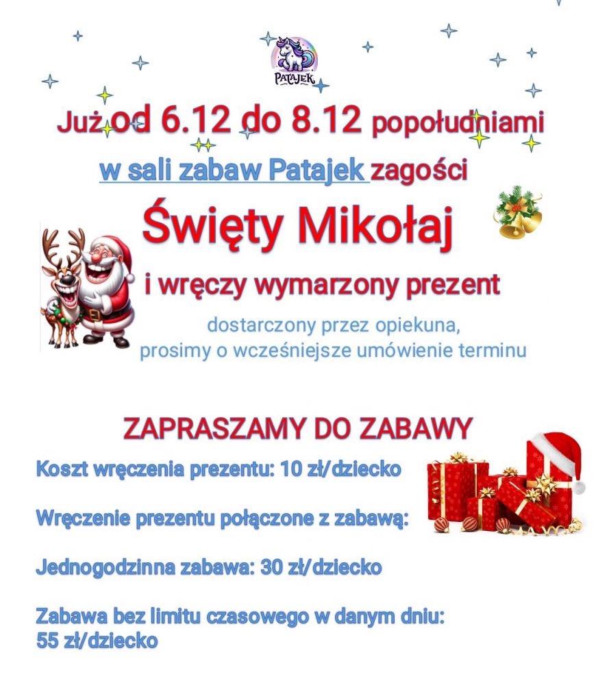 Mikołaj w Sali Zabaw