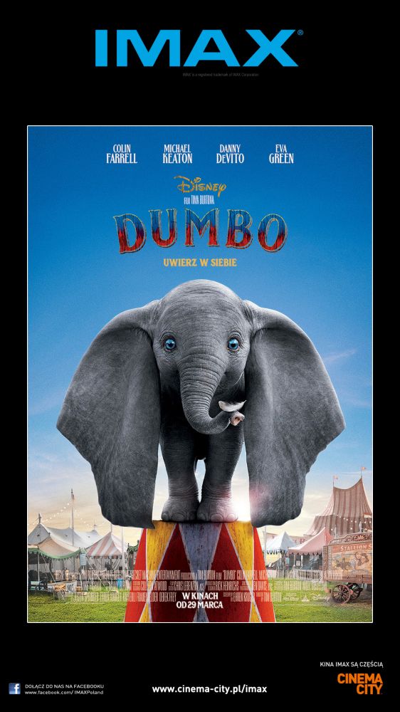 Zupełnie nowa odsłona historii o legendarnym słoniu Dumbo w Cinema City  IMAX® i4DX®!